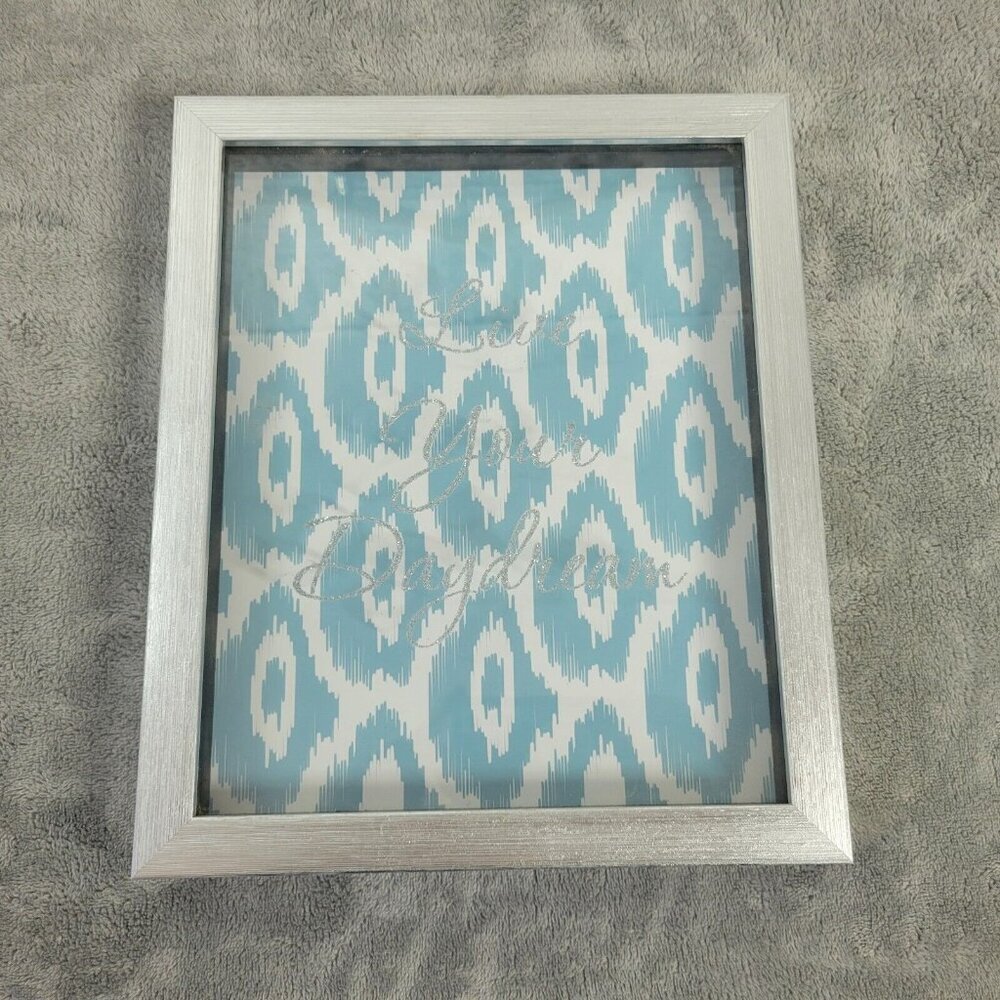 Margaret Josephs Macbeth Collection Live Your Daydream Shadow Box Art Blue S33E